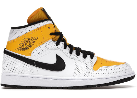 Jordan 1 Mid Laser Orange (Women's) sneakers - authentic Jordan shoes