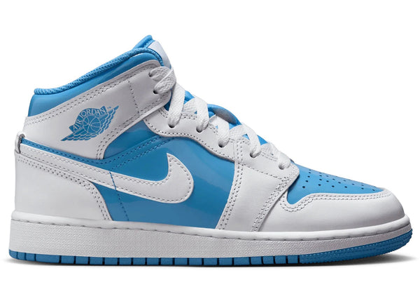 Jordan 1 Mid Legend Blue (GS) sneakers - authentic Jordan shoes