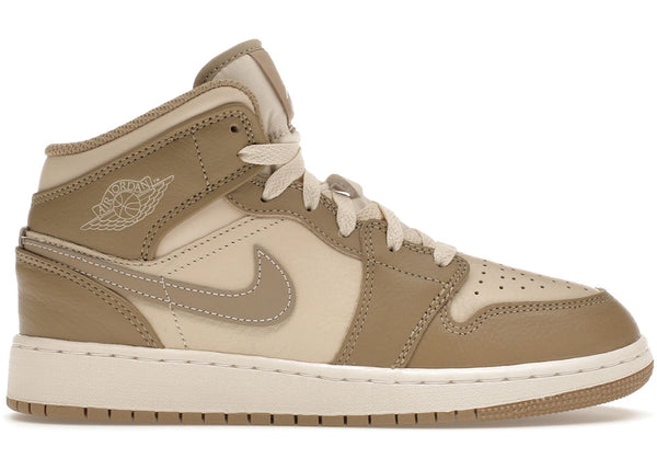 Jordan 1 Mid Legend Brown (GS) sneakers - authentic Jordan shoes