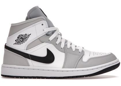 Jordan 1 Mid Light Smoke Grey (Women's) - authentic Jordan sneakers