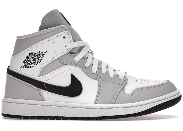 Jordan 1 Mid Light Smoke Grey (Women's) sneakers - authentic Jordan shoes