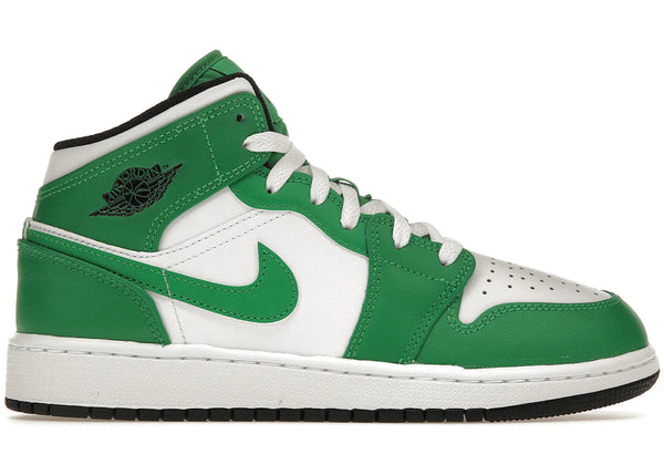 Jordan 1 Mid Lucky Green (GS) % sneakers - authentic Jordan shoes