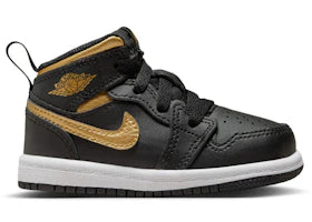 Jordan 1 Mid Metallic Gold Black (TD) - vue 360