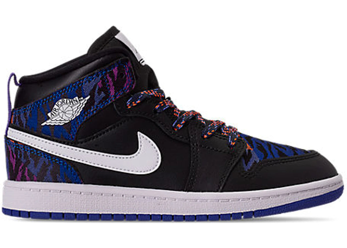Jordan 1 Mid Multi-Color Tiger Stripe (PS) - vue secondaire A