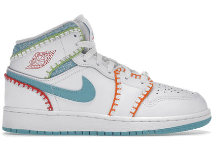Jordan 1 Mid Multi Knit (GS) - authentic Jordan sneakers