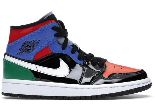Jordan 1 Mid Multi Patent (Women's) sneakers - authentic Jordan shoes