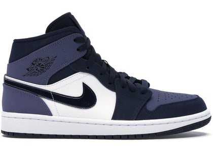 Jordan 1 Mid Obsidian Sanded Purple - authentic Jordan sneakers
