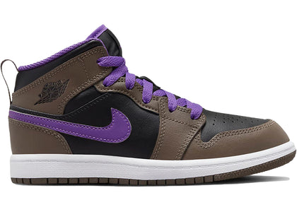 Jordan 1 Mid Palomino Wild Berry (PS) - sneakers view 2