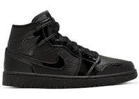 Jordan 1 Mid Patent Triple Black (Women's)