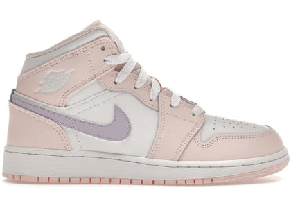 Jordan 1 Mid Pink Wash (GS) - authentic Jordan sneakers