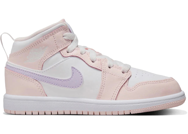 Jordan 1 Mid Pink Wash (PS) sneakers - authentic Jordan shoes