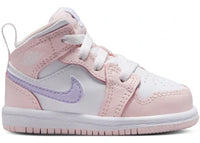 Jordan 1 Mid Pink Wash White Violet Frost (TD)