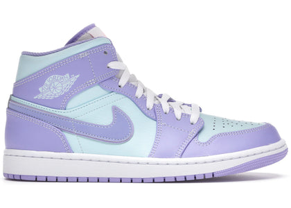 Jordan 1 Mid Purple Aqua - authentic Jordan sneakers