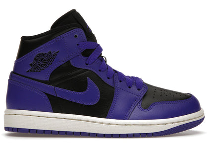 Jordan 1 Mid Purple Black (Women's) sneakers - authentic Jordan shoes