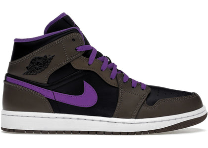 Jordan 1 Mid Purple Mocha - authentic Jordan sneakers