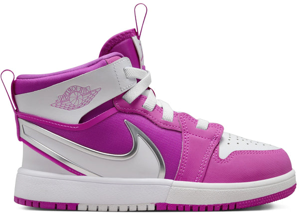 Jordan 1 Mid RM EasyOn Fire Pink White (PS) sneakers - authentic Jordan shoes