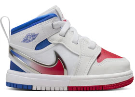 Jordan 1 Mid RM EasyOn White Racer Blue Siren Red (TD) - authentic Jordan sneakers