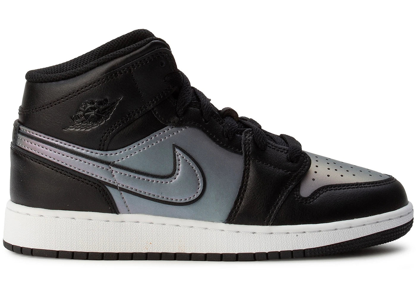 Jordan 1 Mid SE BG Black White (GS) - vue 360
