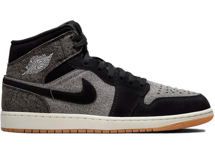 Jordan 1 Mid SE Black Denim - authentic Jordan sneakers