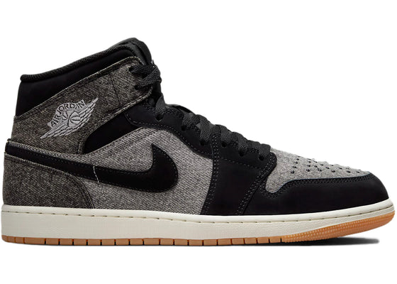 Jordan 1 Mid SE Black Denim sneakers - authentic Jordan shoes