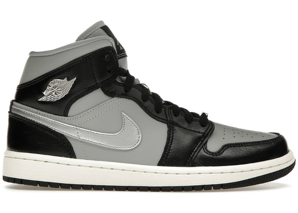 Jordan 1 Mid SE Black Metallic Silver (Women's) sneakers - authentic Jordan shoes