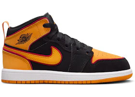 Jordan 1 Mid SE Black Vivid Orange (PS)