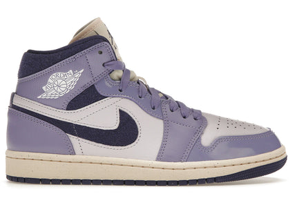 Jordan 1 Mid SE Chenille Sky J Light Purple (Women's) - authentic Jordan sneakers