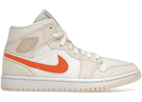 Jordan 1 Mid SE Corduroy Sail sneakers - authentic Jordan shoes