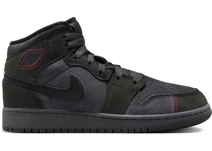 Jordan 1 Mid SE Craft Dark Smoke Red (GS) - authentic Jordan sneakers