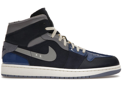 Jordan 1 Mid SE Craft Obsidian French Blue Ashen Slate White - authentic Jordan sneakers