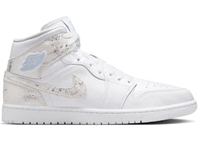 Jordan 1 Mid SE Distressed White Field Silver - vue 360