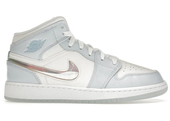 Jordan 1 Mid SE Glitter Swoosh (GS) sneakers - authentic Jordan shoes