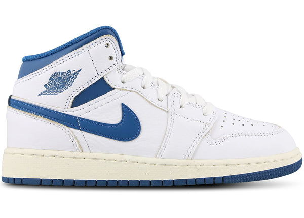 Jordan 1 Mid SE Industrial Blue (GS) sneakers - authentic Jordan shoes