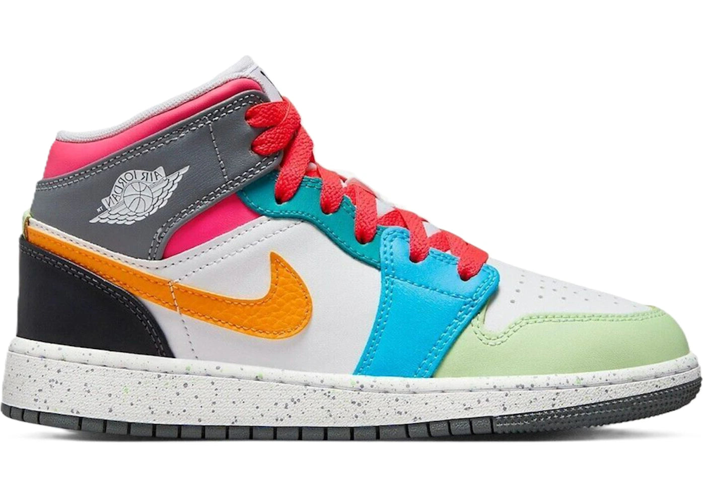 Jordan 1 Mid SE Multi-Color (GS) - vue 360