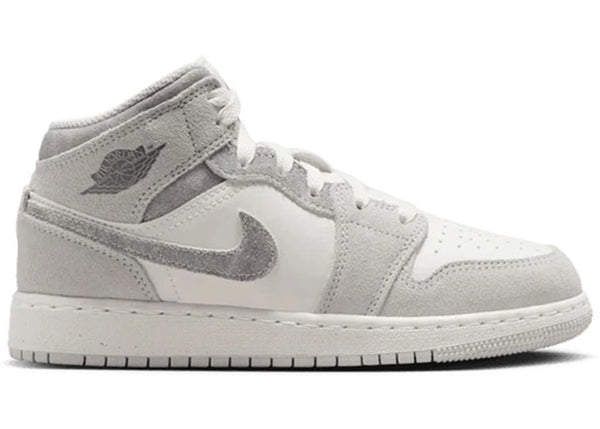 Jordan 1 Mid SE Neutral Grey Sail (GS) sneakers - authentic Jordan shoes