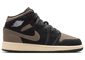 Jordan 1 Mid SE Olive Grey (GS) - vue 360