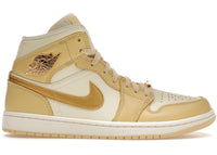 Jordan 1 Mid SE Pale Vanilla Metallic Gold (Women's)