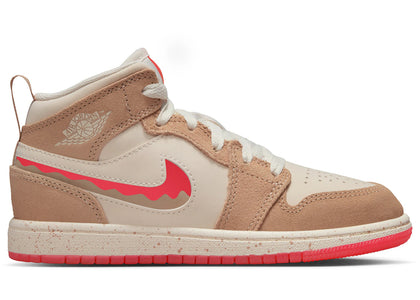 Jordan 1 Mid SE Peanut Butter & Jelly (PS) - authentic Jordan sneakers