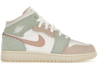 Jordan 1 Mid SE Pink Oxford (GS) - authentic Jordan sneakers