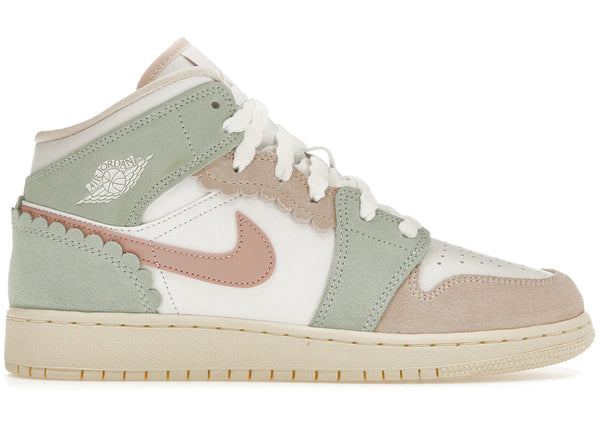 Jordan 1 Mid SE Pink Oxford (GS) sneakers - authentic Jordan shoes