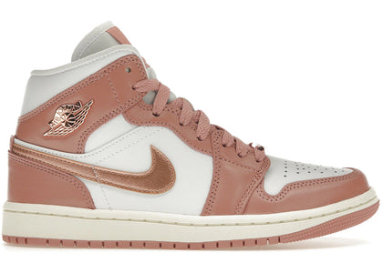 Jordan 1 Mid SE Red Stardust (Women's) - authentic Jordan sneakers