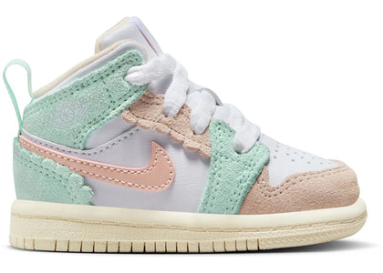 Jordan 1 Mid SE Scalloped Edge Jade Ice (TD) - authentic Jordan sneakers