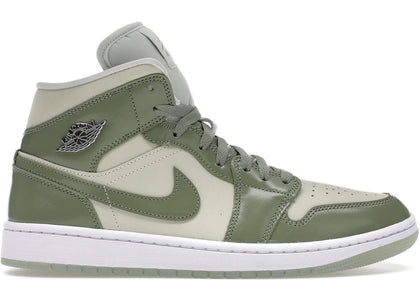 Jordan 1 Mid SE Sea Glass Oil Green (Women's) - authentic Jordan sneakers