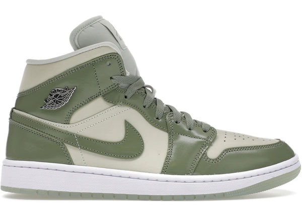 Jordan 1 Mid SE Sea Glass Oil Green (Women's) sneakers - authentic Jordan shoes