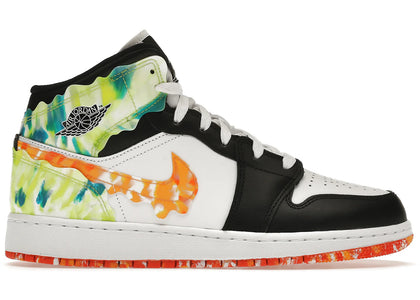 Jordan 1 Mid SE Slim Vortex (GS) - authentic Jordan sneakers