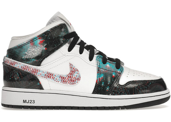 Jordan 1 Mid SE Take Flight (GS) sneakers - authentic Jordan shoes