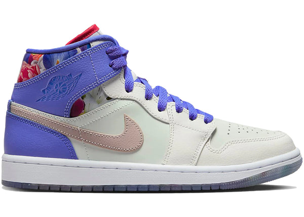 Jordan 1 Mid SE Valentine's Day Flowers (Women's) sneakers - authentic Jordan shoes