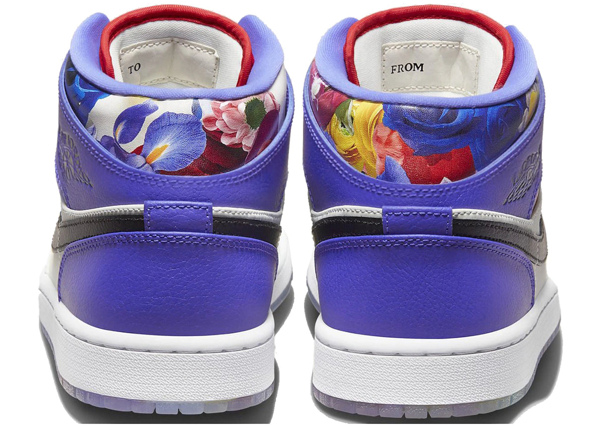 Jordan 1 Mid SE Valentine's Day Flowers - vue secondaire B