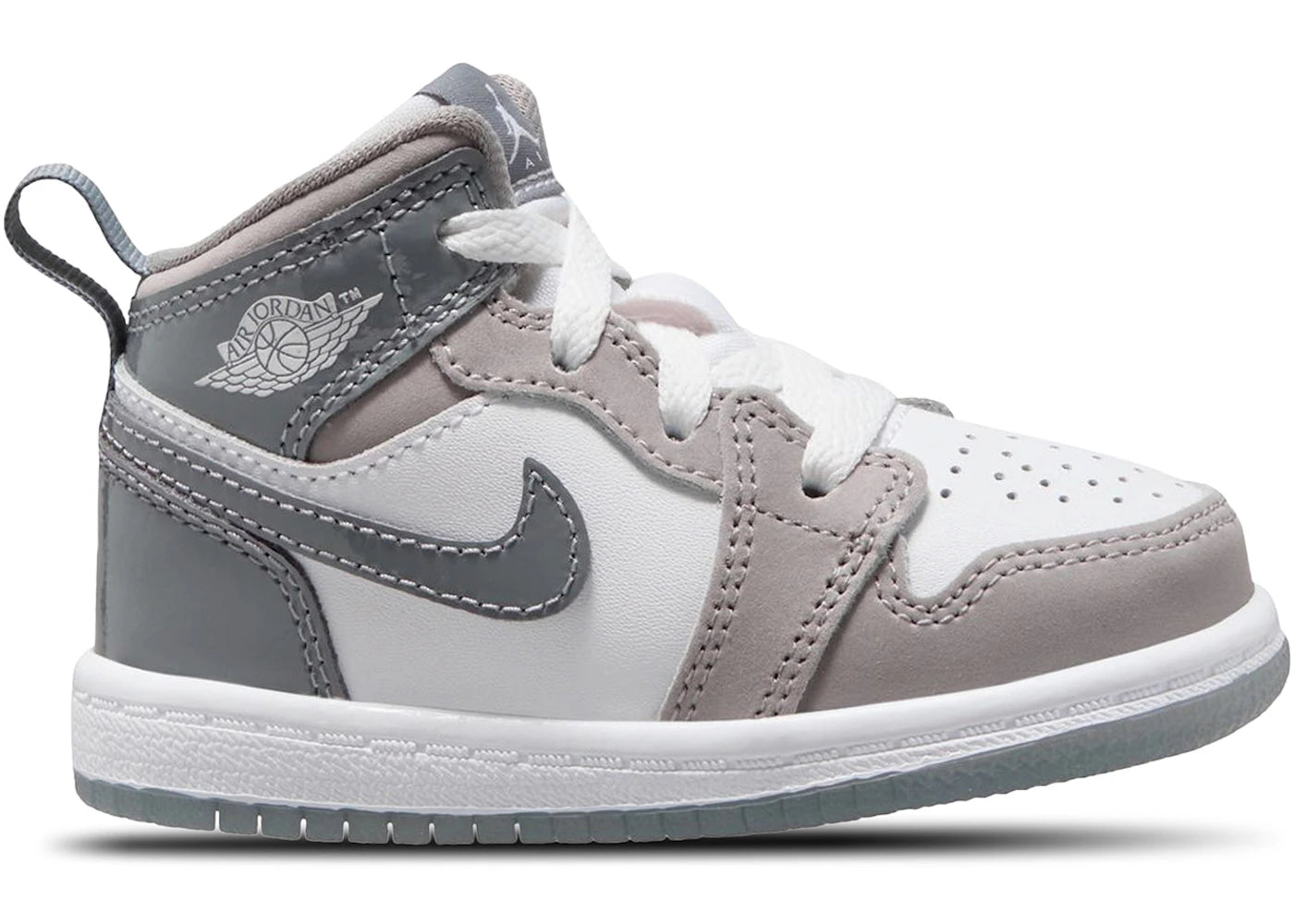 Jordan 1 Mid SE White Medium Grey Cool Grey (TD) - vue 360