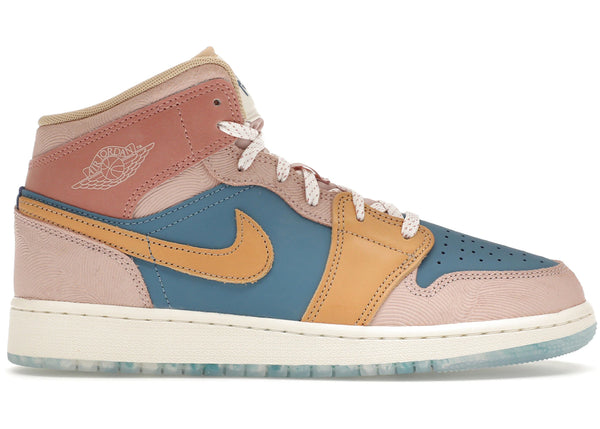 Jordan 1 Mid SE Zen (GS) sneakers - authentic Jordan shoes